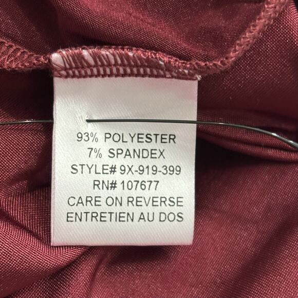 Alice + Olivia Size 4 Red Sleeveless Paperbag Pleated Jersey Mini Dress - Picture 4 of 7